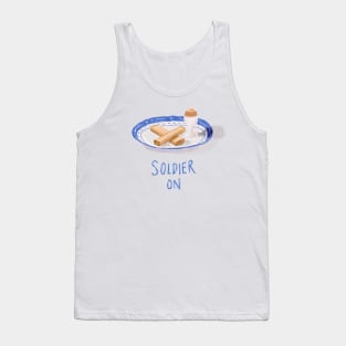 Soldier On watercolor Tank Top